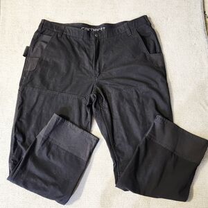 Carhartt Rugged Flex Steel Double Front Relax Fit Pant Black 42x30 Open Knee